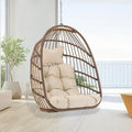Fauteuil suspendu de luxe en forme d'œuf sans support pour l'intérieur, fauteuil en forme d'œuf d'extérieur de 158 kg, balancelle en forme d'œuf sans support