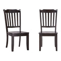 Chaises de salle à manger Ronda à dossier en bois (paquet de 2)