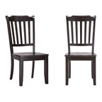 Chaises de salle à manger Ronda à dossier en bois (paquet de 2)