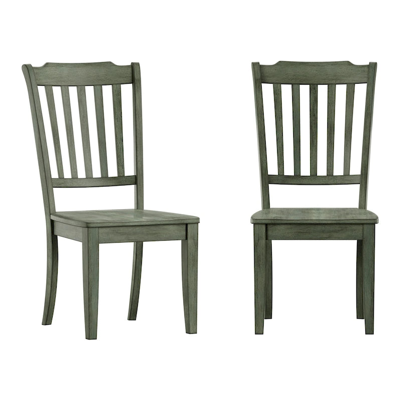 Chaises de salle à manger Ronda à dossier en bois (paquet de 2)
