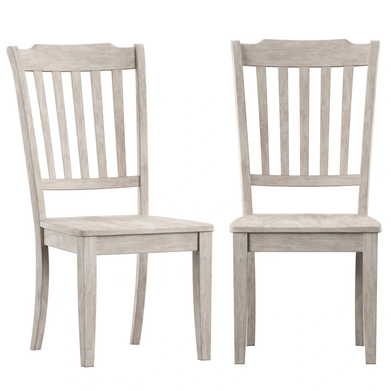 Chaises de salle à manger Ronda à dossier en bois (paquet de 2)