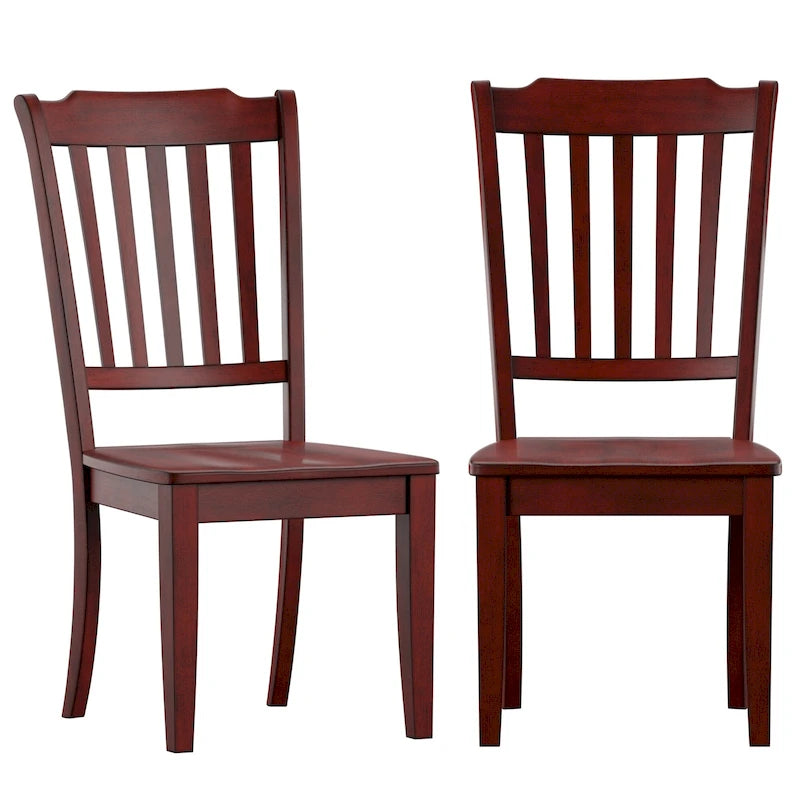 Chaises de salle à manger Ronda à dossier en bois (paquet de 2)