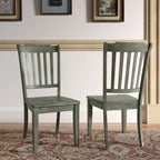 Chaises de salle à manger Ronda à dossier en bois (paquet de 2)