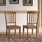 Chaises de salle à manger Ronda à dossier en bois (paquet de 2)