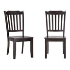 Chaises de salle à manger Ronda à dossier en bois (paquet de 2)
