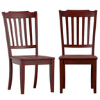 Chaises de salle à manger Ronda à dossier en bois (paquet de 2)