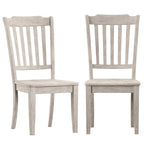 Chaises de salle à manger Ronda à dossier en bois (paquet de 2)