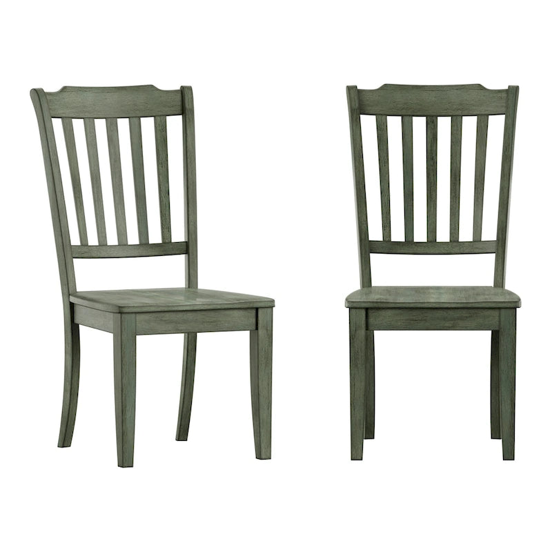 Chaises de salle à manger Ronda à dossier en bois (paquet de 2)
