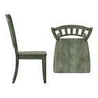 Chaises de salle à manger Ronda à dossier en bois (paquet de 2)