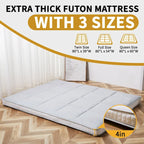Matelas Futon Japonais Enroulable avec Sac de Rangement