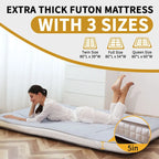 Matelas Futon Japonais Enroulable avec Sac de Rangement