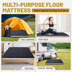 Matelas Futon Japonais Enroulable avec Sac de Rangement