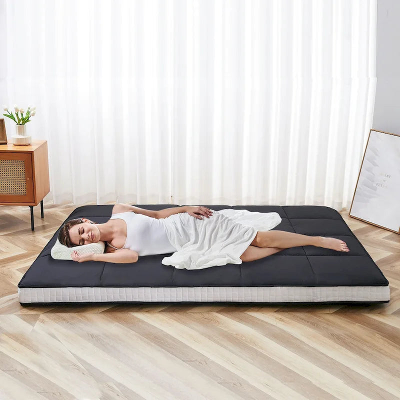 Matelas Futon Japonais Enroulable avec Sac de Rangement