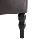 2 Fauteuil d'appoint capitonné avec oreiller lombaire Beige/Gris/Bleu clair