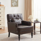 2 Fauteuil d'appoint capitonné avec oreiller lombaire Beige/Gris/Bleu clair