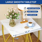 Console moderne dorée avec plateau en marbre pour entrée ou couloir