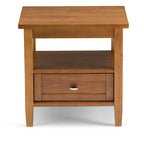 Table d'appoint rectangulaire de transition en BOIS MASSIF Norfolk de 20 pouces de large