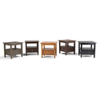 Table d'appoint rectangulaire de transition en BOIS MASSIF Norfolk de 20 pouces de large