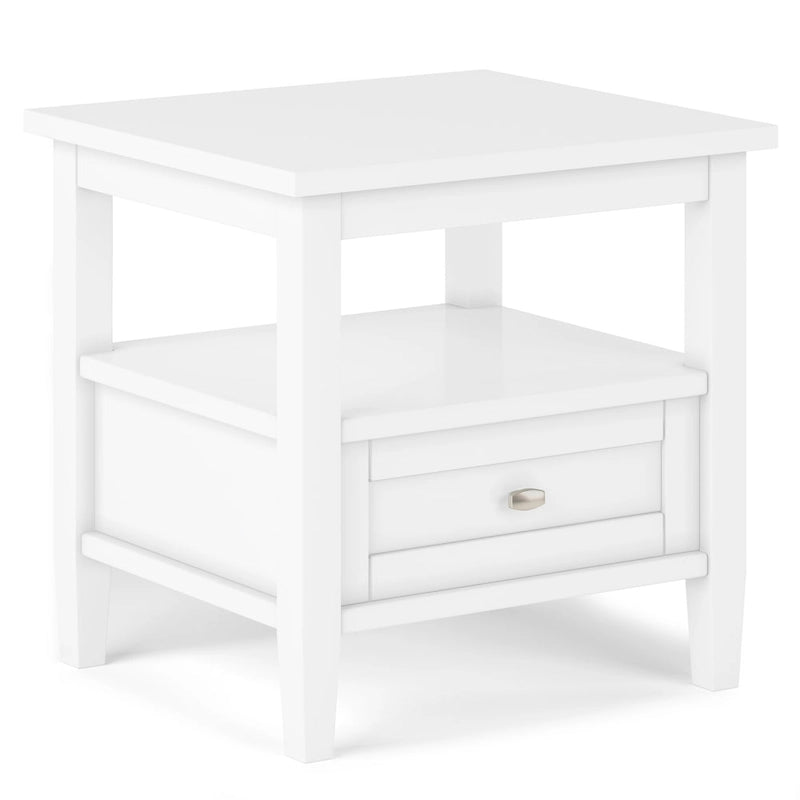 Table d'appoint rectangulaire de transition en BOIS MASSIF Norfolk de 20 pouces de large