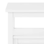 Table d'appoint rectangulaire de transition en BOIS MASSIF Norfolk de 20 pouces de large