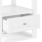 Table d'appoint rectangulaire de transition en BOIS MASSIF Norfolk de 20 pouces de large