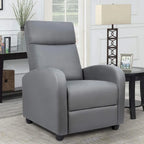 Fauteuil inclinable en cuir PU, inclinable simple pour salon