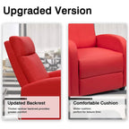 Fauteuil inclinable en cuir PU, inclinable simple pour salon
