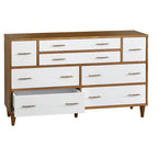 Commode Ana style Mid-Century avec 8 tiroirs