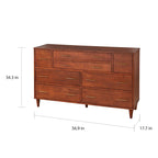 Commode Ana style Mid-Century avec 8 tiroirs