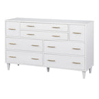 Commode Ana style Mid-Century avec 8 tiroirs