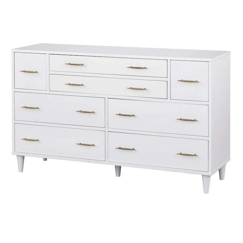 Commode Ana style Mid-Century avec 8 tiroirs