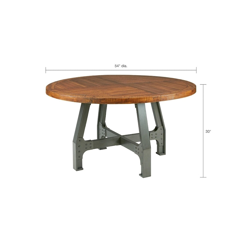 Table ronde de salle à manger/réunion Lancaster - ambre/graphite