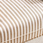 Fauteuil d'appoint rembourré en lin avec pieds pour salon