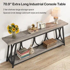 Table console extra longue de 70,9 pouces Table d'appoint de canapé pour salon