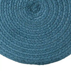 Pouffe/Repose-pieds d'intérieur/extérieur rond en polyester Saba Solar – 45 x 45 x 30 cm