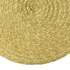 Pouffe/Repose-pieds d'intérieur/extérieur rond en polyester Saba Solar – 45 x 45 x 30 cm