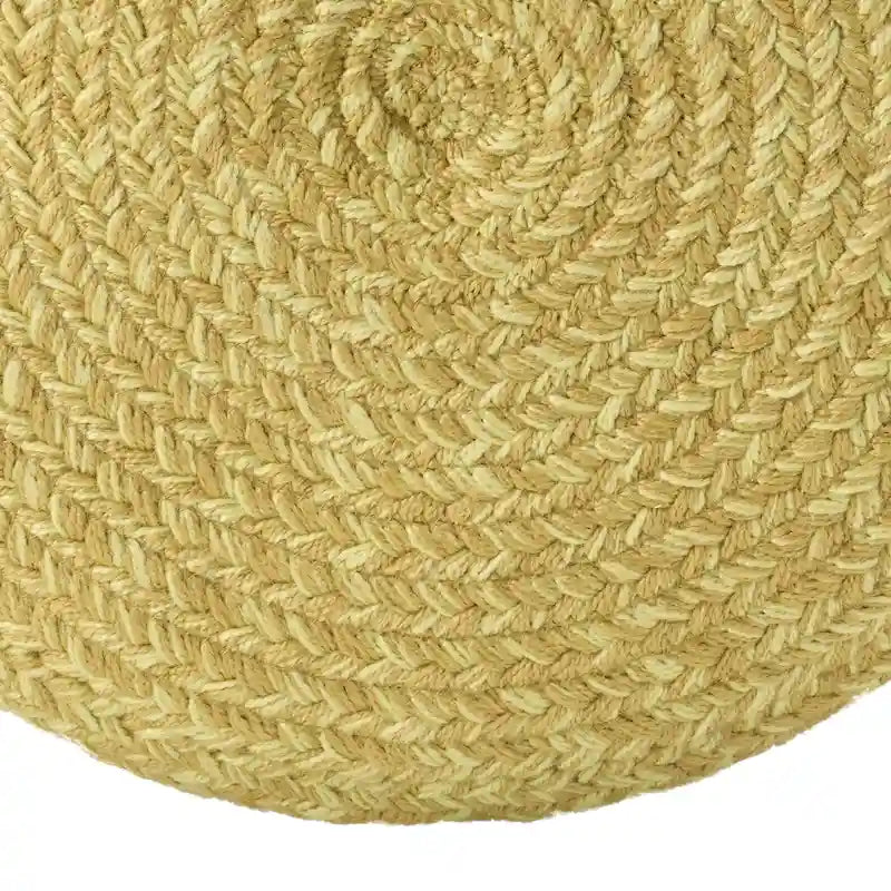 Pouffe/Repose-pieds d'intérieur/extérieur rond en polyester Saba Solar – 45 x 45 x 30 cm