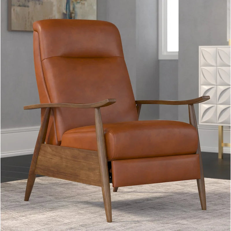 Fauteuil inclinable à pousser en bois Sienna