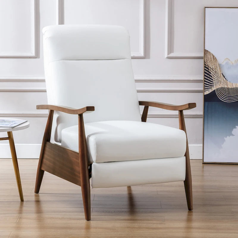 Fauteuil inclinable à pousser en bois Sienna