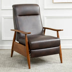 Fauteuil inclinable à pousser en bois Sienna