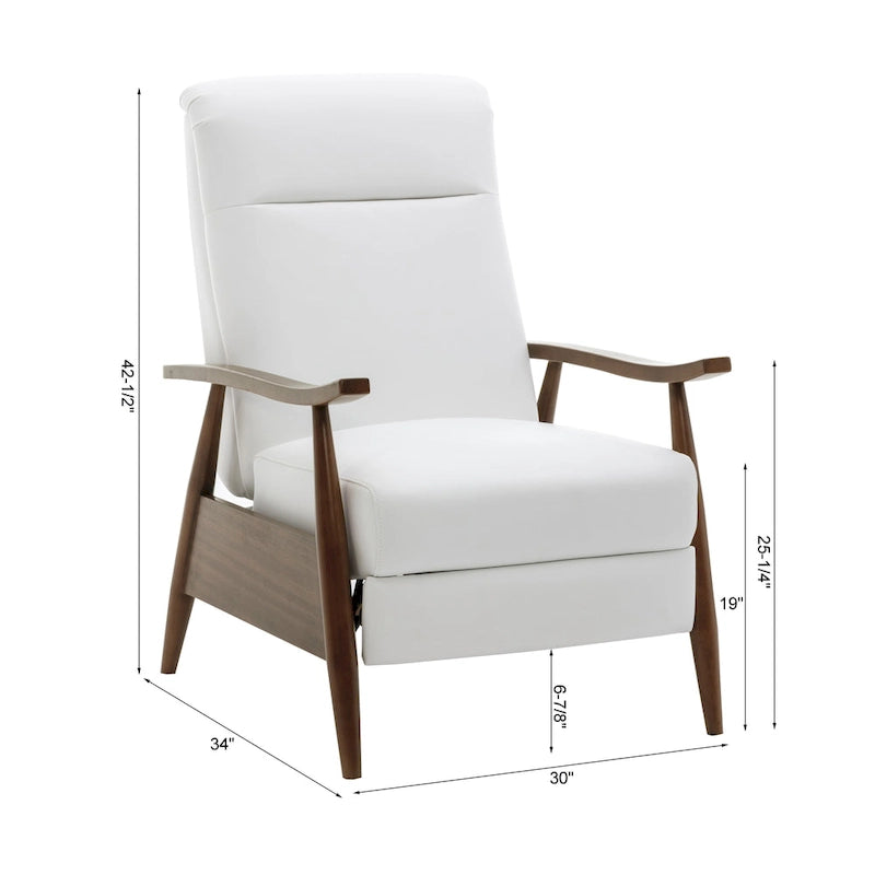 Fauteuil inclinable à pousser en bois Sienna
