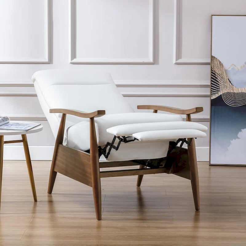 Fauteuil inclinable à pousser en bois Sienna