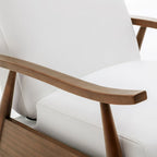 Fauteuil inclinable à pousser en bois Sienna