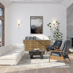 Fauteuil inclinable à pousser en bois Sienna