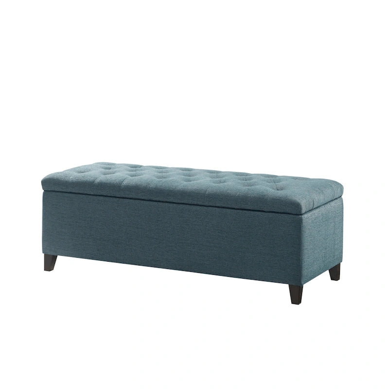 Banc de rangement capitonné Sasha à dessus touffeté