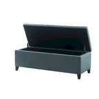Banc de rangement capitonné Sasha à dessus touffeté