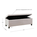 Banc de rangement capitonné Sasha à dessus touffeté