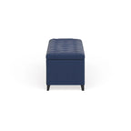 Banc de rangement capitonné Sasha à dessus touffeté