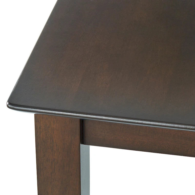 Table et chaises à hauteur de comptoir, 5 pièces, dossier en X