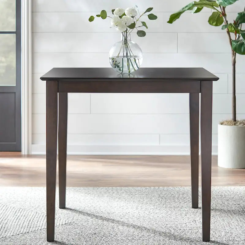 Table et chaises à hauteur de comptoir, 5 pièces, dossier en X